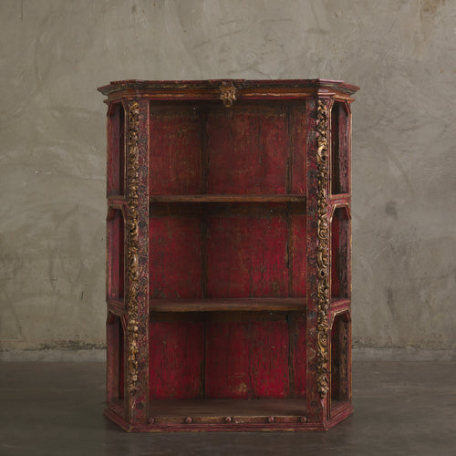 18TH C POLYCHROMED REPISA